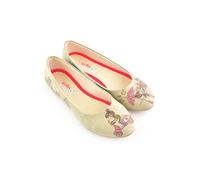 Goby Leder-Ballerinas in Beige - Größe 41 | Damen Ballerinas