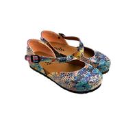 Goby Leder-Ballerinas in Blau - Größe 38 | Damen Ballerinas