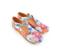 Goby Leder-Ballerinas in Bunt - Größe 40 | Damen Ballerinas