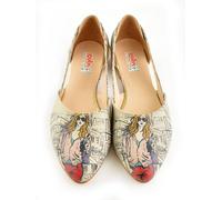 Goby Leder-Ballerinas in Creme - Größe 36 | Damen Ballerinas