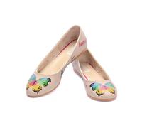 Goby Leder-Ballerinas in Creme - Größe 38 | Damen Ballerinas