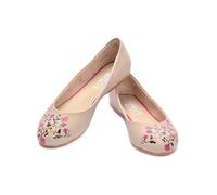 Goby Leder-Ballerinas in Creme - Größe 38 | Damen Ballerinas