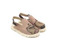 Goby Leder-Clogs in Beige - Größe 40 | Damen Pantoletten