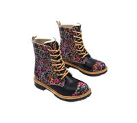 GOBY Long Boots Stiefeletten Damen mit Print | Handgefertigte Stiefel aus veganem Leder - Komfortabel, Nachhaltig & Stylisch - Einzigartiges Design für Alltag & Freizeit