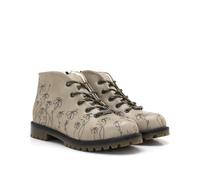 GOBY Short Boots Stiefeletten Damen mit Print | Handgefertigte Stiefel aus veganem Leder - Komfortabel, Nachhaltig & Stylisch - Einzigartiges Design für Alltag & Freizeit