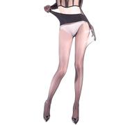 GOCBOBO Nahtlose Strumpfhose Damen 5 Denier Strumpfhose Glänzend Sexy Durchsichtige Strumpfhosen Ohne Naht Schwarz