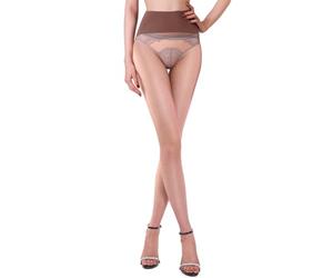 GOCBOBO Transparente Strumpfhosen Damen 1 Denier Sexy Nahtlose Strumpfhose Ohne Naht Braun