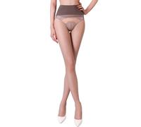 GOCBOBO Transparente Strumpfhosen Damen 1 Denier Sexy Nahtlose Strumpfhose Ohne Naht Grau