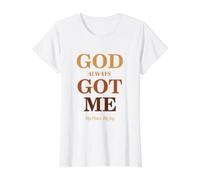 God Always Got Me, My Peace My Joy Cool Quotes Graphic Preisgünstiges Grafik-T-Shirt, Damen, Weiß, M