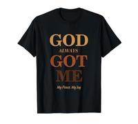 God Always Got Me, My Peace My Joy Cool Quotes Graphic Preisgünstiges Grafik-T-Shirt, Herren, Schwarz, XL