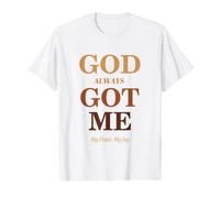 God Always Got Me, My Peace My Joy Cool Quotes Graphic Preisgünstiges Grafik-T-Shirt, Herren, Weiß, M