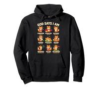 God Says I am Bible Verse Christian Faith Fox Boys Girls Pullover Hoodie