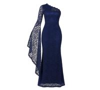 Goddiva Maxi Kleid Damen blau, 46