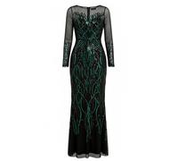 Goddiva Maxikleid Damen grün, 38