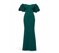 Goddiva Maxikleid Damen petrol, 44