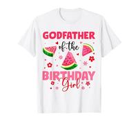 Godfather of The Birthday Girl Wassermelone Geburtstag Familie T-Shirt