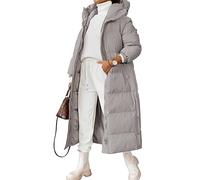 Godoboo Damen Wintermantel Parka Mantel Damen Wintermantel Steppmantel Oversized Damen Mantel Warmer Winter Steppmantel Lang Übergangsjacke Winterjacke