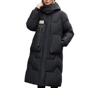 Godoboo Damen Wintermantel Parka Mantel Damen Wintermantel Steppmantel Oversized Damen Mantel Warmer Winter Steppmantel Lang Übergangsjacke Winterjacke