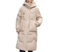Godoboo Damen Wintermantel Parka Mantel Damen Wintermantel Steppmantel Oversized Damen Mantel Warmer Winter Steppmantel Lang Übergangsjacke Winterjacke