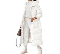 Godoboo Damen Wintermantel Parka Mantel Damen Wintermantel Steppmantel Oversized Damen Mantel Warmer Winter Steppmantel Lang Übergangsjacke Winterjacke