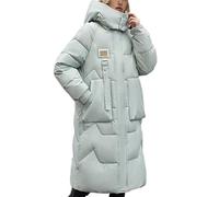 Godoboo Damen Wintermantel Parka Mantel Damen Wintermantel Steppmantel Oversized Damen Mantel Warmer Winter Steppmantel Lang Übergangsjacke Winterjacke