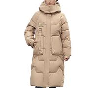 Godoboo Damen Wintermantel Parka Mantel Damen Wintermantel Steppmantel Oversized Damen Mantel Warmer Winter Steppmantel Lang Übergangsjacke Winterjacke
