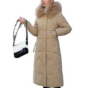 Godoboo Damen Wintermantel Parka Mantel Damen Wintermantel Steppmantel Oversized Damen Mantel Warmer Winter Steppmantel Lang Übergangsjacke Winterjacke