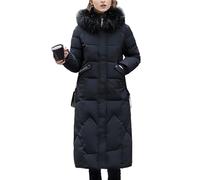 Godoboo Damen Wintermantel Parka Mantel Damen Wintermantel Steppmantel Oversized Damen Mantel Warmer Winter Steppmantel Lang Übergangsjacke Winterjacke