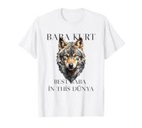 Göktürk Wolf Ergenekon Türk Geschichte Baba-Kurt Preisgünstiges Grafik-T-Shirt, Herren, Weiß, S