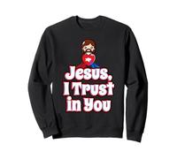 Göttliche Barmherzigkeit für Kinder Jesus Ich Vertraue auf Dich St. Faustina Süß Sweatshirt