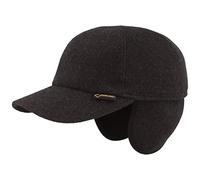 Göttmann Monaco Gore-Tex Baseballcap mit Ohrenklappen aus Wolle - Anthrazit (18) - 63 cm