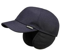 Göttmann Monaco Gore-Tex Baseballcap mit Ohrenklappen aus Wolle - Marine (55) - 56 cm
