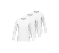 Götzburg 3er Pack Herren Langarmshirt, 100% Baumwolle, Rundhalsausschnitt