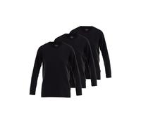 Götzburg 3er Pack Herren Langarmshirt, 100% Baumwolle, Rundhalsausschnitt 50