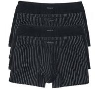 Götzburg 4 Basic enganliegende Boxershorts Pant Boxer Herren schwarz Weiss, Grösse:XXXL - 9-58;Farbe:schwarz