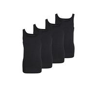 Götzburg 4er Pack Herren Unterhemd Classic Tank Top quergestreift - gekämmte Feinripp