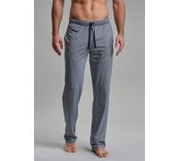 Götzburg Herren Pyjamahose 'Upper West' Blau Melange Single Jersey 60/40 Baumwolle/Polyester Gr. 54