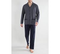 götzburg bodywear - GÖTZBURG Herren Pyjama bedruckt 1er Pack navy - Gr. - 50