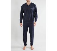 götzburg bodywear - GÖTZBURG Herren Pyjama bedruckt 1er Pack navy - Gr. - 50