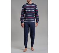 Götzburg Bodywear - Schlafanzüge lang - Farbe - blau-dunkel-ringel - Größe - 58
