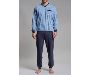götzburg bodywear - Nachtwäsche Männlich blau-mittel-allover - Gr. - 52