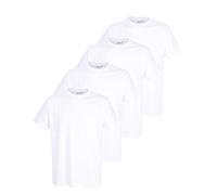 Götzburg Herren 4er Pack Basic T-Shirt mit Rundhalsausschnitt (Weiss) 52