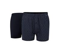 Götzburg Herren Boxershort blau Bedruckt 2er Pack 9
