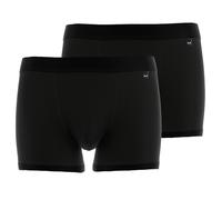 GÖTZBURG Herren Boxershorts, 2er Pack - X-lastic, Unterwäsche, Unterhosen, Logo, einfarbig, schwarz, 3XL Schwarz