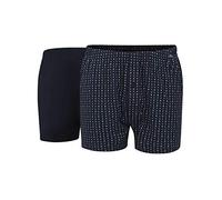 GÖTZBURG Herren Boxershort blau bedruckt 2er Pack 7