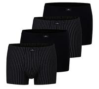 Götzburg Herren Boxershorts Pants | 4 Stück | 740520 (XXL, schwarz/gestreift)