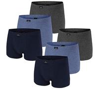 Götzburg Herren Pants, Vorteilspack - Single Jersey, Unterwäsche Set, Cotton Stretch Blau/Grau M 3er Pack (1x3P)