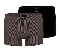 Götzburg Herren Boxershorts X-Lastic | 2er Pack (as3, Alpha, m, Regular, Regular, schwarz/gestreift)