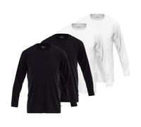 GÖTZBURG Herren Langarmshirt, 4er Pack - Baumwolle, Longsleeve, einfarbig 3XL Weiß