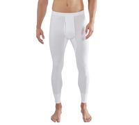 GÖTZBURG Herren lange Unterhose weiß uni 1er Pack 7